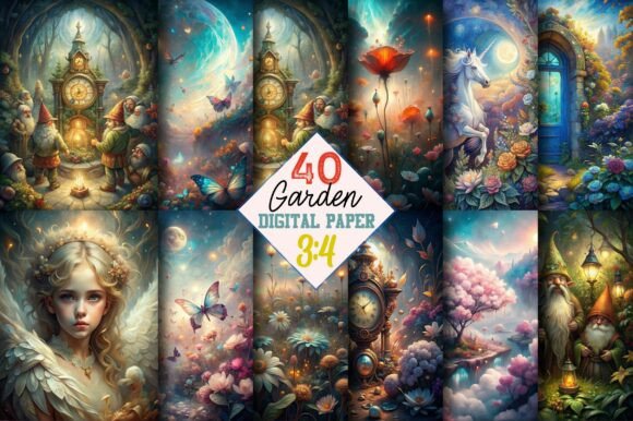Download Enchanted Garden Junk Journal Page - Enchanted garden Collection
