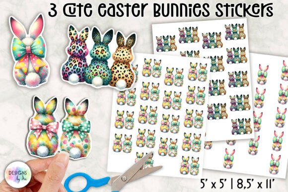 Download Cute Easter Bunny Stickers - Easter bunny stickers Collection