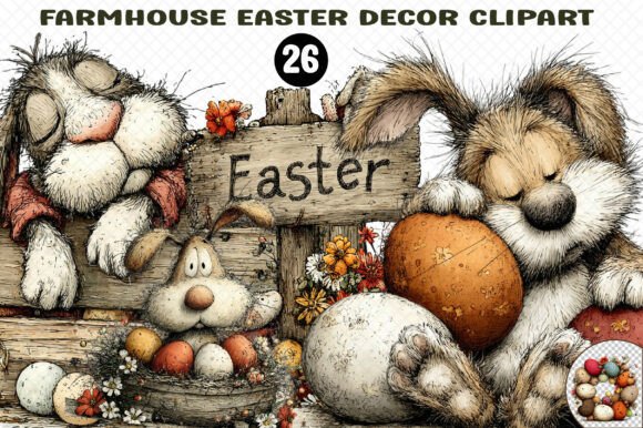 Download Farmhouse Easter Decor Clipart - Farmhouse easter decor Collection