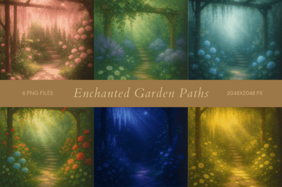 Download Enchanted Garden Paths - Premium Resources