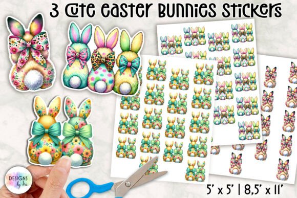 Download Cute Easter Bunny Stickers - Premium Resources